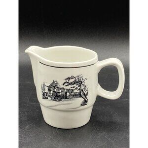 Royal Doulton England Steelite Creamer White Black Restaurant Hotel Ware